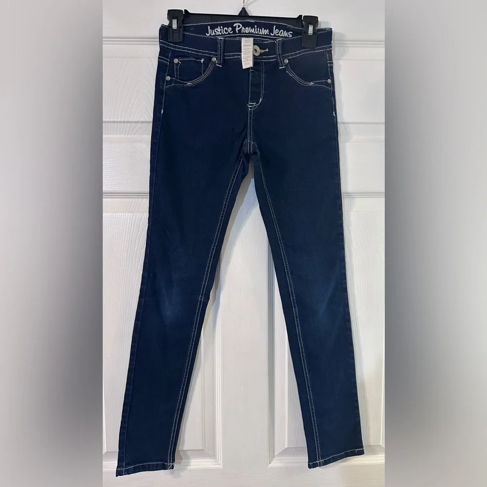 Justice Women's Dark Blue Skinny Jeans
